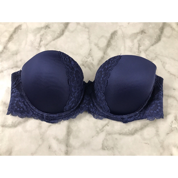 Victoria's Secret Dream Angels Multi-Way Women 32C BLUE Nude Strapless Bra - Picture 1 of 7